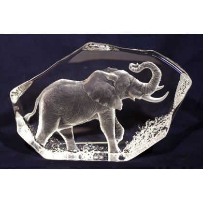 Crystal Sculptured Elephant (Mats Jonasson) Limited Edition