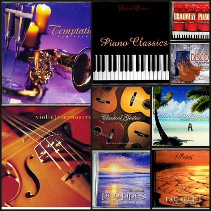 9 MIXED MUSIC CD'S, Easy Listening, Guitar, Piano, Violin and Nature