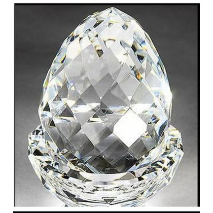 Crystal Egg in Stand Figurine