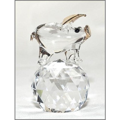 Crystal Pig Ornament