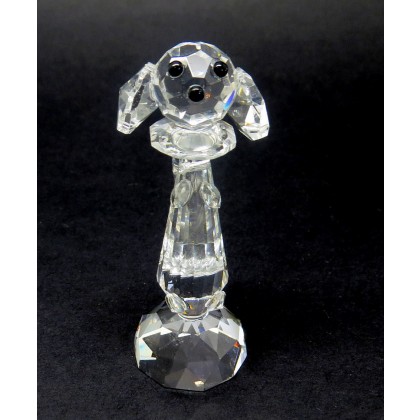 Crystal Standing Dog Figurine