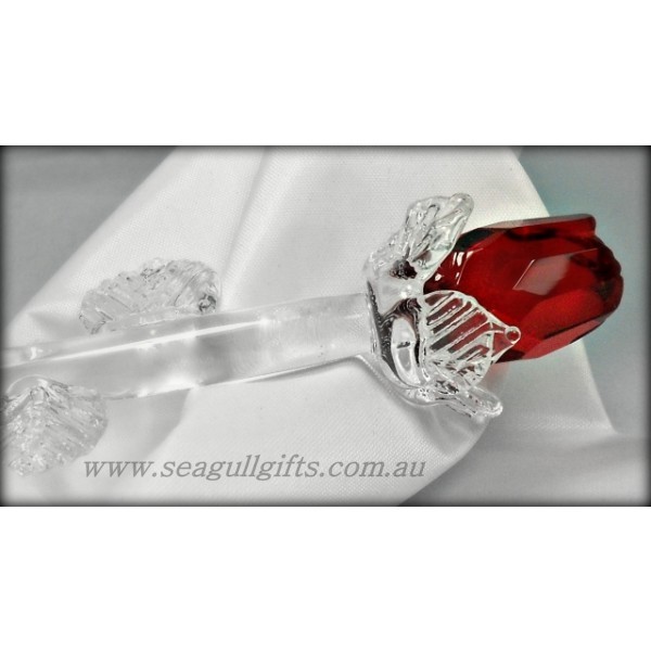 Seagull Gifts | Red crystal rose Ornament | seagullgifts.com.au