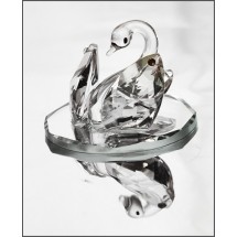 Loading image - Crystal Swan on Mirror Ornament
