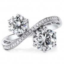 Loading image - 18ct Moissanite  Diamond Ring, Engagement Anniversary Ring 