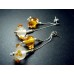 Soft Colored Fused Glass Drop Earrings by Jan Art Israel