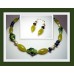 Fused Glass Necklace and Earrings, Janart Jewellery, Made In Israel