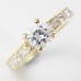9ct Gold Jewelry, Diamond Engagement Wedding Ring Set