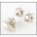 Diamond Heart Pendant and Earring Set, 9ct White Gold 