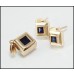 Sapphire Pendant and Earring Set 9ct Solid Gold 