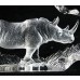 Crystal Sculptured  Rhino (Mats Jonasson)