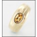 Unisex 9ct Yellow Gold Citrine Dress Ring