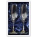 Pair Champagne Flutes with Pewter Grape Motif, Dinner Music CD