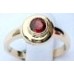 Antique Design, 9ct Gold Round Garnet Dress Ring