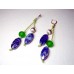 Designer Fused Glass Earrings, by JanArt Israel, Hand crafted