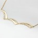 9 ct Solid Gold  Necklace with a Multitude of Sparkling Diamonds  0.6ct