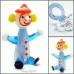 Crystal Blue Dummy, Art Glass Clown Figurine, Baby Boy Gifts