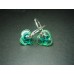 Designer Hoop Earrings Fused Glass by Jan Art Jewelry