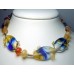 Designer Necklace in Fused Glass, Made in Israel