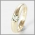 Solid 9ct Gold Cubic Zirconia Dome Ring