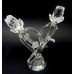 Double Crystal Rose in Heart Figurine