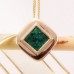 Emerald Gemstone Pendant Set in 9ct Solid Gold