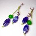 Designer Fused Glass Earrings, by JanArt Israel, Hand crafted