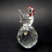 Crystal Rooster Chicken Figurine