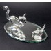 Crystal Cat and Mouse Ornament