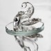 Crystal Swan on Mirror Ornament