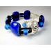 Woman's Blue Designer Bracelet, Jan Art Jewelry