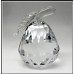 Large Crystal Pear Fruit Ornament