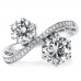 18ct Moissanite  Diamond Ring, Engagement Anniversary Ring 