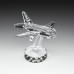 Crystal Aeroplane, Crystal Aircraft  Ornament 