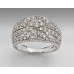 Sterling Silver Ring in Micro Pave Design