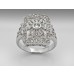 Sterling Silver Ring, Vintage Inspired with Cz