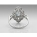 Sterling Silver Jewelry, Antique Inspired Cubic Zirconia Ring