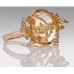 18ct Gold Diamond and Citrine Cocktail Ring