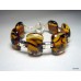 Black and Gold Fused Glass Bracelet by JanArt Israel