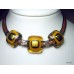 Designer Jewellery Necklace, Fused Art Glass by JanArt Israel