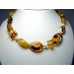 Designer Necklace Fused Art Glass, Made in Israel