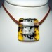 Designer Necklace, Jewellery by JanArt,Made in Israel, Fused Glass 